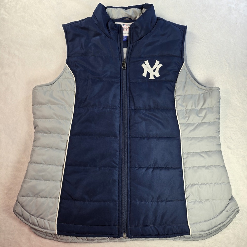 New York Yankees womans Vest MLB Genuine Merchandise by Carl Banks Large poly